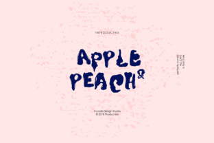 Apple Peach: A Bold Display Font for Creative Web Design