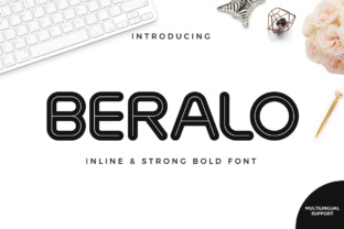 Beralo Inline: A Display Font for Modern Editorial Design
