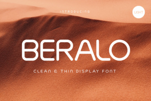 Beralo Light: A Modern Display Font for Bold Web Design