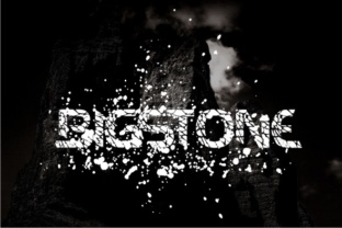 Bigstone: A Shattered Display Font for Grungy Creative Campaigns