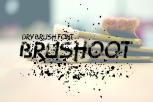 Brushoot: A Textured Display Font for Gritty Branding