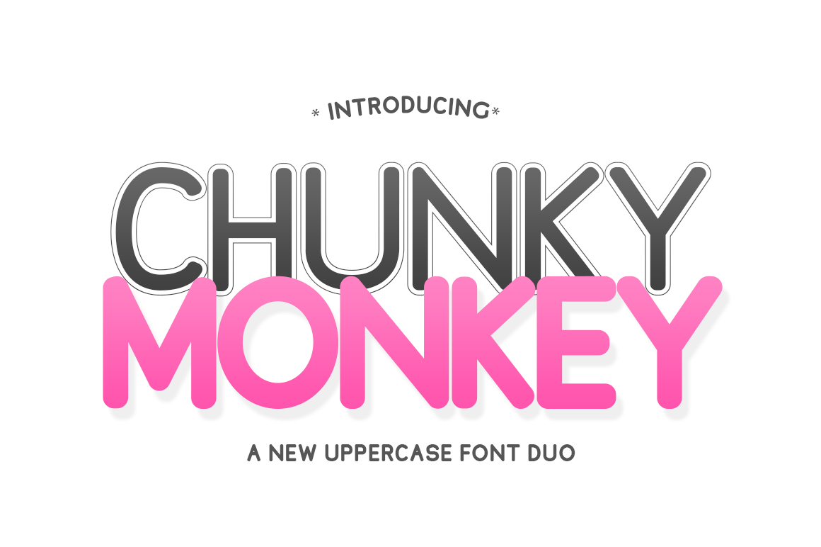 Chunky Monkey Font: A Versatile Display Font for Bold Headlines