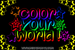 Color Your World: A 3D Outline Font for Editorial Design and Visual Impact