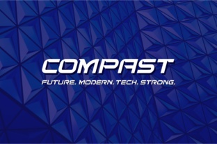 Compast: A Futuristic Display Font for Unforgettable Headlines