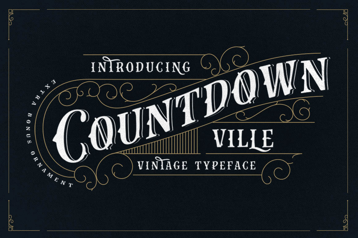Countdown Ville Font for Timeless Branding