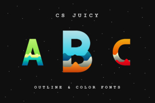 CS Juicy Outline Display Font for Modern Digital Branding