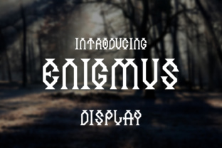 Enigmus: A Gorgeous and Unusual Display Font for Standout Marketing