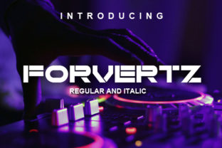 Forvertz: A Bold Stencil Font for Sci-Fi Headlines & Digital Campaigns