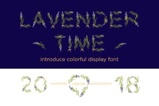 Lavender Time: A Vintage Botanical Display Font for Small Business Branding