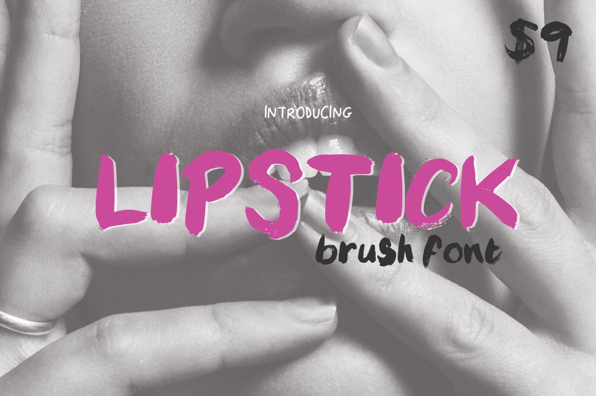 Lipstick Brush: A Typeface for Bold Editorial Statements