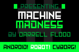 Machine Madness: A Robotic Display Font for Futuristic Typography