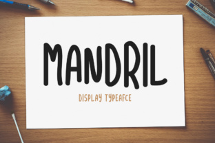 Mandril: A Warm Sans Serif Font for Handmade Crafters and Designers