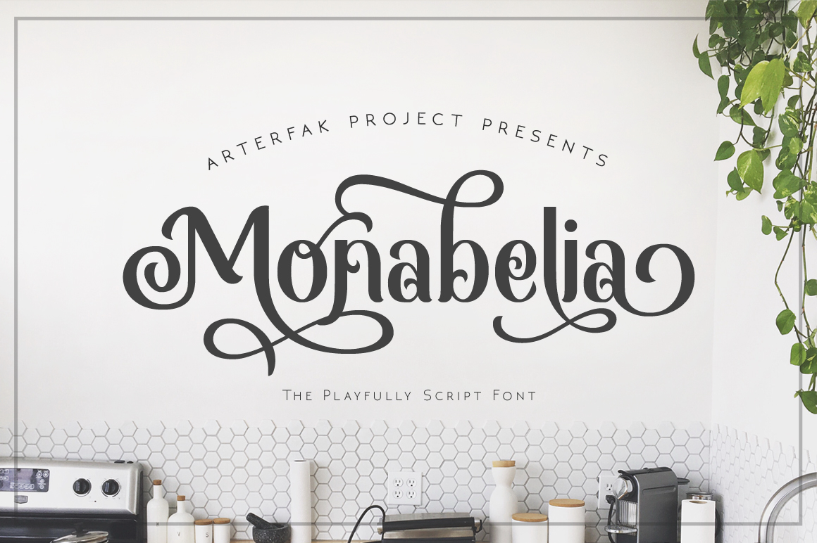 Monabelia: A Display Font for Creative Campaigns and Brand Identity