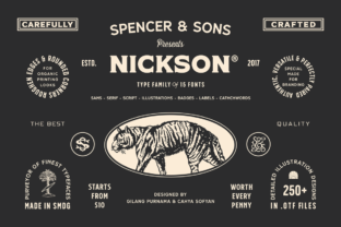 Nickson: A Versatile Display Font for Creative Crafters