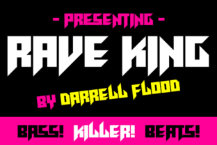 Rave King Display Font for High-Energy Campaigns