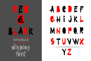 Red and Black Display Font for Bold Campaign Visuals