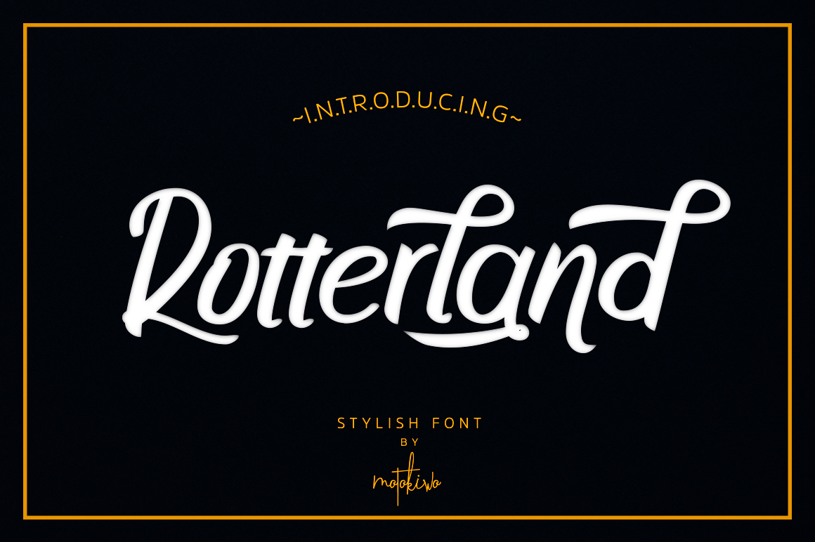 Rotterland: A Metropolitan Brush Lettering Font for Bold Digital Campaigns