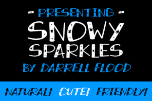 Snowy Sparkles Font for Adorable Winter Branding