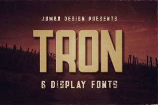 Tron: A Bold Display Font for Creative Product Design